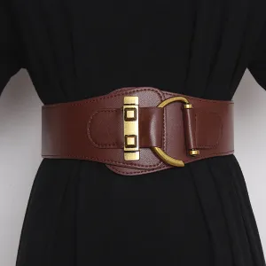 Wide Belt Women's Elastic Decoration With Dress, Waist Sweater, Versatile Waist Down Jacket, Coat Waist Seal