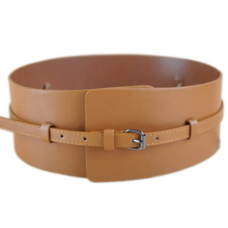 Wide High-Fashion Vintage Vegan Leather Waist Belts