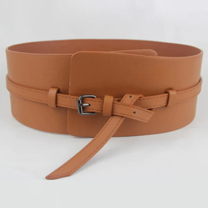 Wide High-Fashion Vintage Vegan Leather Waist Belts