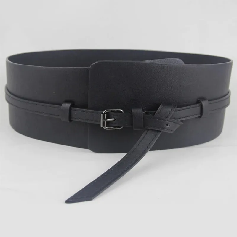 Wide High-Fashion Vintage Vegan Leather Waist Belts