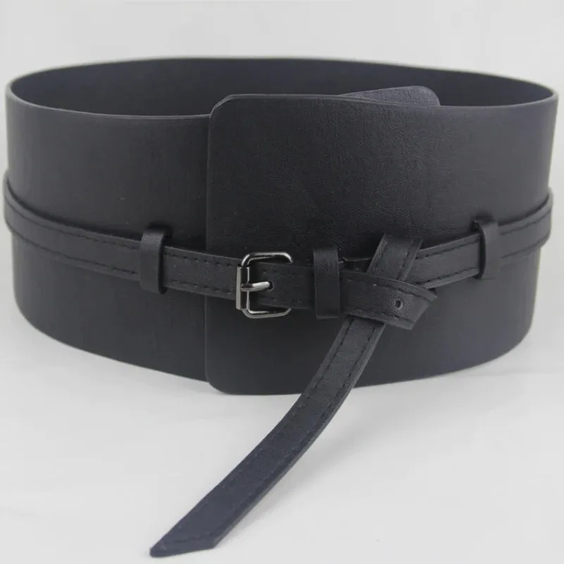 Wide High-Fashion Vintage Vegan Leather Waist Belts