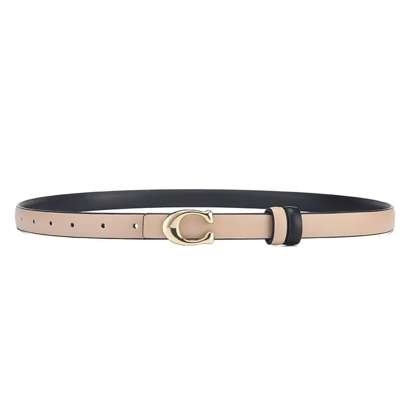 Women's Fashionable C-shaped Buckle Belt